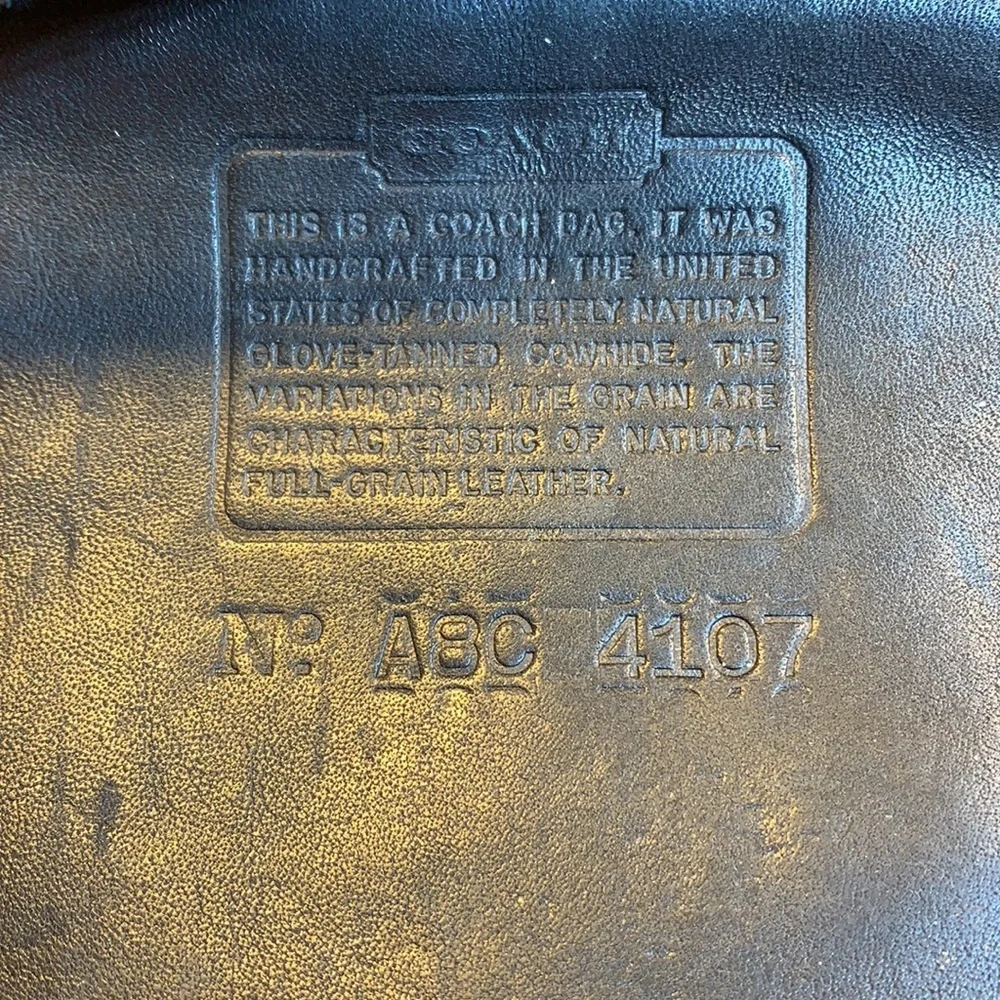 Coach Vintage classic leather shoulder small bag